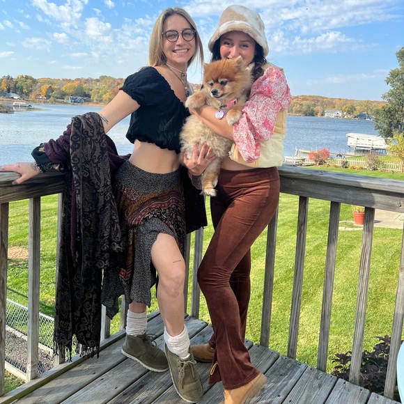 Cameo & Myth Midi High Waist Pattern Skirt - Picture 3 of 6